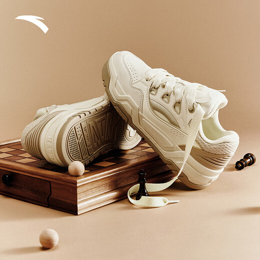Anta Micro-Sweet Bread Shoes Men's Shoes Thick Sole Heightening Couple Trendy Cushioning Shoes Sports Shoes Casual Shoes