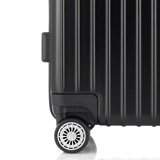 Fandia suitcase men's 24-inch universal wheel trolley case large-capacity suitcase aircraft password box women's leather case black