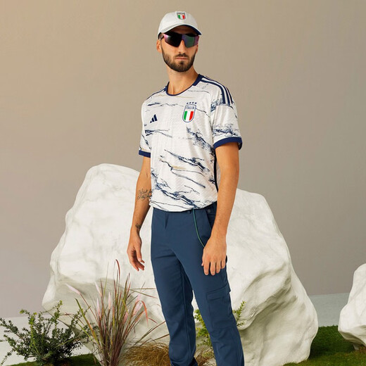 Футболка с короткими рукавами adidas Мужская летняя новая футбольная тренировка спортивная одежда свободная дыхательная версия фанатов воздушного шара