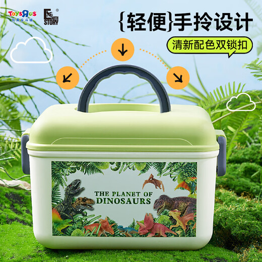 
Toys City of R Children's Dinosaurs Toys 25 Jurassic Simulation Animal Set Tyrannosaurus Rex Soft Gel Model Children's Day Gift 25 Dinosaurs [Bottle] 14079