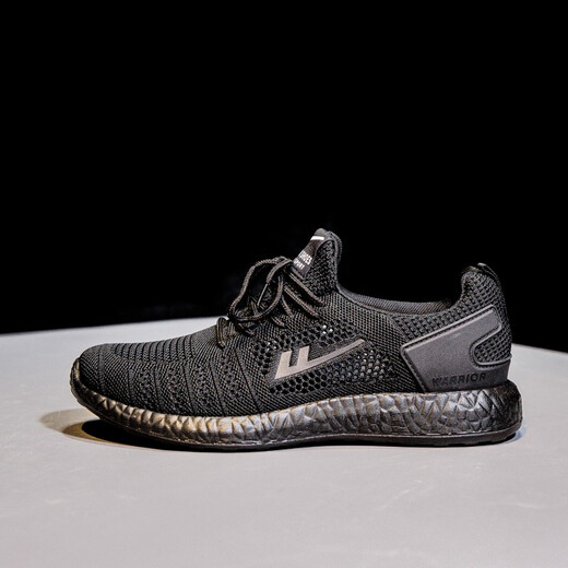 JETRAM men's shoes full black breathable hollow mesh shoes summer men's sports casual shoes lightweight mesh shoes net running shoes YT-all black (6175 men) 39