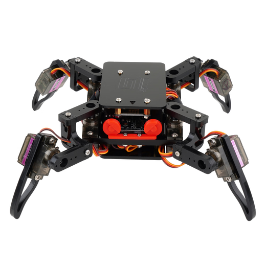 
UREBOT URB intelligent programming robot spider four-legged bionic children's toys APP control programming education enlightenment learning kit D package: standard version + ultrasonic + remote control (black) assembly