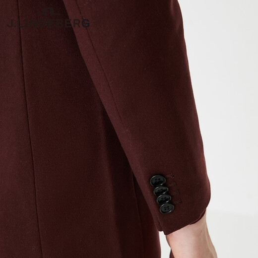 J. Lindeberg Shopping Mall same spring and summer casual wool woolen coat jacket men 5193WT505 K02 dark friction color M