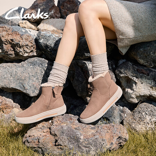 Clarks Hollyhock Series Nouveaux produits pour les bottes de neige à semelle épaisse en velours épais
