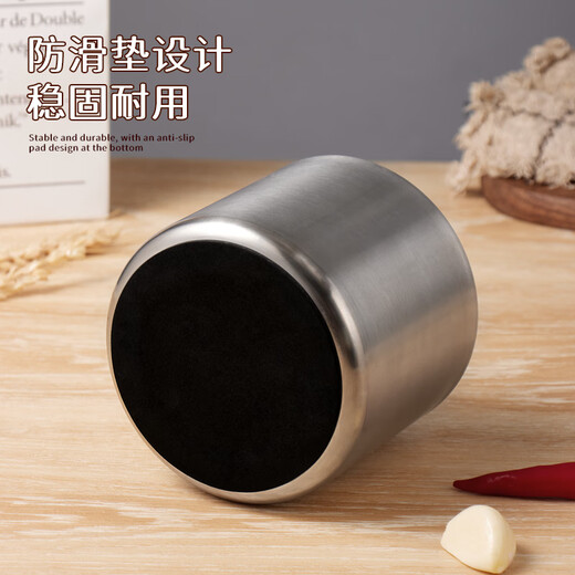 Baijie garlic pounder garlic mashed jar manual garlic press garlic mortar pound 304 stainless steel grinder liter grinder liter