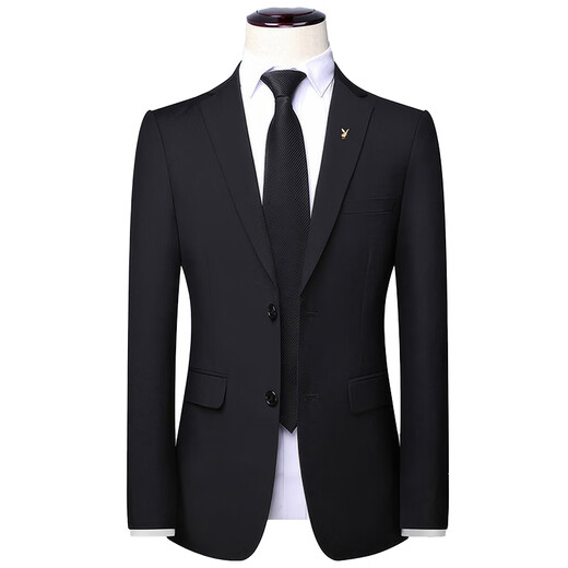 Traje Playboy Traje de negocios delgado para hombres de otoño e invierno para hombres Traje pequeño informal Chaqueta de vestir de trabajo de negocios formal Traje individual gris + camisa + pantalones 3XL 185 Recomendado 145-160 Jin Jin equivale a 0,5 kg