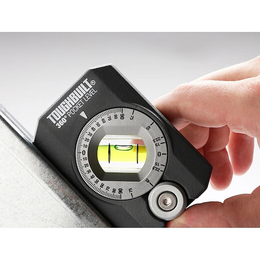 TOUGHBUILT mini level small pocket portable strong magnetic high-precision 360-degree rotating measurement balance ruler TB-H2-L-4R