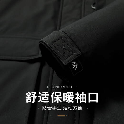 Мужская пуховик Flying in the Snow 90, мужская зимняя экстремально холодная повседневная рабочая одежда средней длины с меховым воротником и капюшоном 180