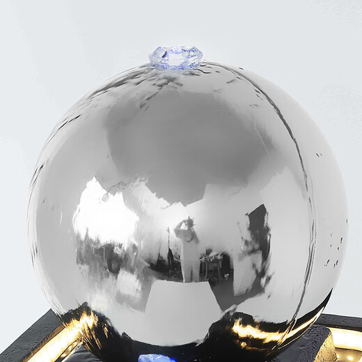 Shuiduyanyun modernes Licht Luxus fließendes Wasser und Wohlstand Ornamente Wohnzimmer und Büro Einfaches bodenhöflicher Windmühlen-Wasser Polo Rad Brunnen Zirkulation Wasseransicht 9906a gelbes Licht 39*39*118