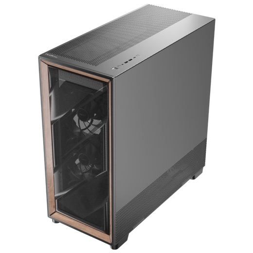 Antec FLUX PRO computer main case/walnut appearance//FLUX air duct patent/dual temperature control display/equipped with 6 fans/side-mounted power supply/glass