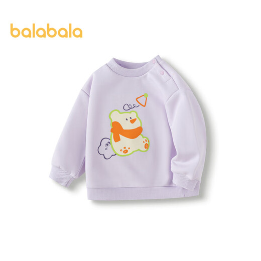 Balabala Baby Sweatshirt Kinderkleidung Baby Basis Hemd Mädchen Herbst und Winter 2024 Junge Tops süßer Trend 208424121209