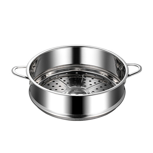 Orado steamer 304 stainless steel steamer steamer rack steamer grid household steamer grate with ears steamer rack thickened steamed bun steamer 304 thickened double-eared steamer inner diameter 24cm