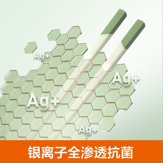 SUPOR chopsticks, high temperature resistant, antibacterial chopsticks, non-slip, one person, one chopstick, separate meals, color-coded family chopsticks, antibacterial chopsticks set, antibacterial chopsticks, color-coded 5 pairs