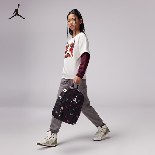 Jordan Nike AJ schoolbag backpack small bag boys and girls kindergarten elementary schoolbag multi-color 2T/4T
