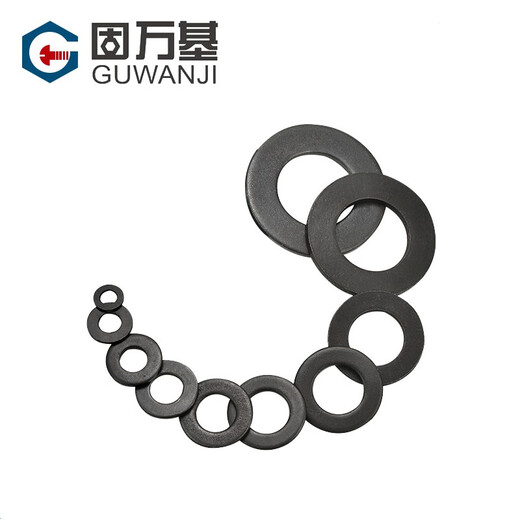 GUWANJI Grade 8.8 Black Flat Washer Circular Washer Increased Gasket Metal Washer Washer Thickened Flat Washer National Standard M16*30*3 (10 pieces)