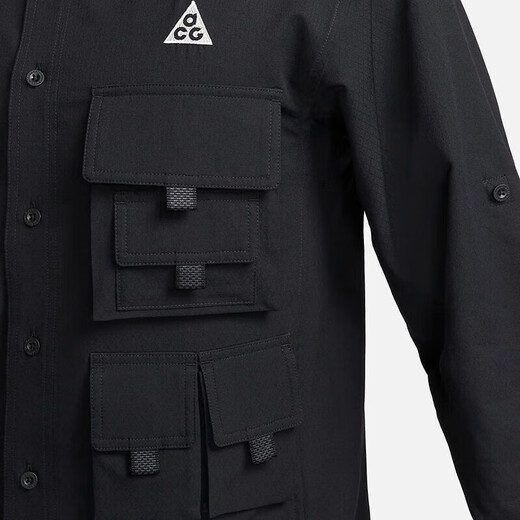 耐克YY胜道   ACG 户外机能通勤工装机能多口袋运动休闲衬衫 DN3937-010 M