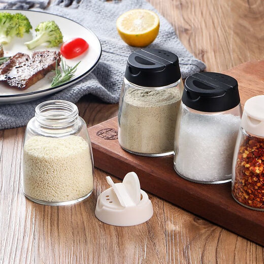 Seasoning bottle glass salt shaker barbecue seasoning bottle pepper sesame aniseed internet celebrity kitchen seasoning box oil kettle black single pack no Specifications