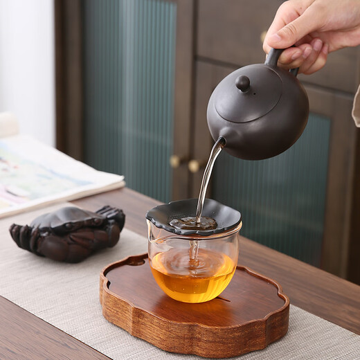 Tea Xiao'er Tea Leaking Tea Filter Tea Filter Tea Strainer Purple Pottery Crab Tea Pet Ornament Boutique Can Keep Tea Set Accessories Cover Purple Pottery Crab (Wind Fortune General)