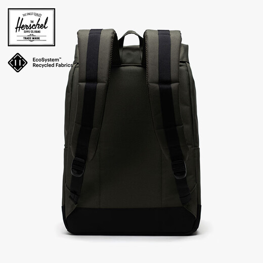 
Herschel Canada Retreat Large Backpack Eco Series Leisure Travel Bag Backpack 10971 Twilight Green/Classic Black