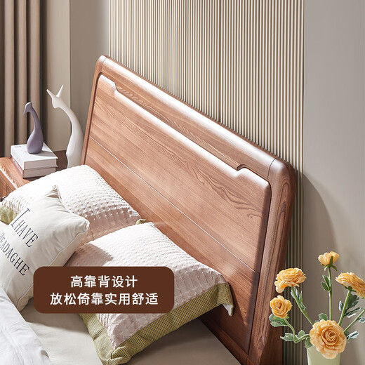 Muebles guangming de madera sólida cama grande cama doble muebles de dormitorio moderno cama simple 1.8m levantamiento de la cama combinación 1591 1.8m cama aérea baja una cama dos gabinetes