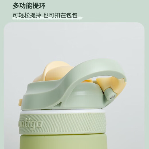 Contigo adult large capacity water cup fitness water cup outdoor sports long mouth cup Argentina blue + cup brush 750ml