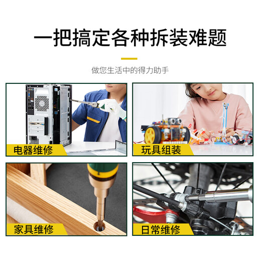 SATA Tools Cross Slotted Screwdriver Set Flower-shaped Torx Screwdriver Set Multiple Specifications Optional 19-in-1 Replacement Ratchet Screwdriver Set 09350