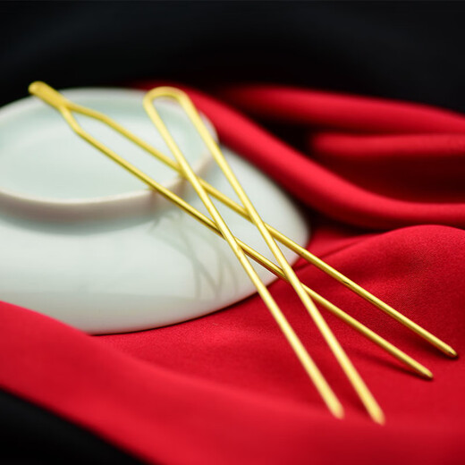 Other hairpin poles, double straight U hairpin poles, hairpin sticks, ancient style hairpins, DIY handmade materials, jewelry materials, copper hairpins, U-shaped antique bronze