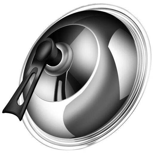 JOYCHARM pot lid household stainless steel stand-up lid high temperature cooking pot lid 30-32-34-40cm universal iron pot lid diameter 32cm pot lid / suitable for 30-31.5