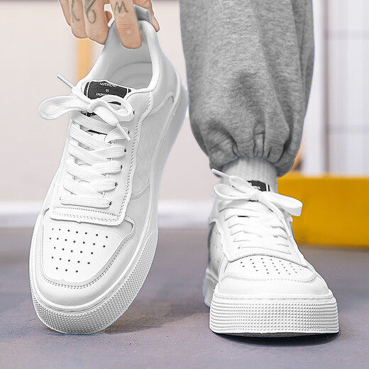 Changxiang Huili White Shoes Мужская весна и лето Новая дышащая повседневная тенденция спортивная обувь, не скользящая, просто повышающая высота мужская обувь MD-TB88 White 39