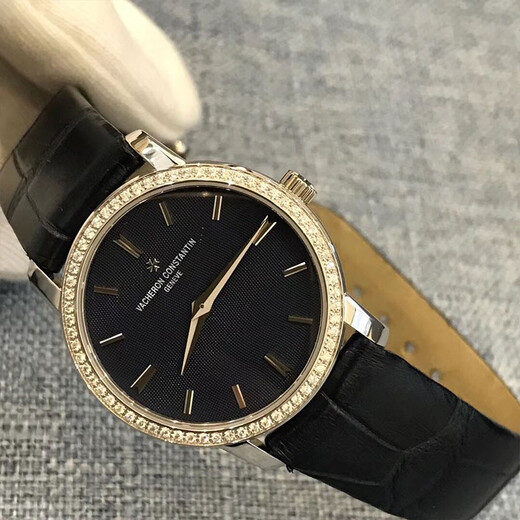 [Second-Hand 99 New] Vacheron Konstantin Serie 18k Weißgold Diamond-Set Quarz Frauen Uhr 2558/000G-9758 Second-Hand Watch
