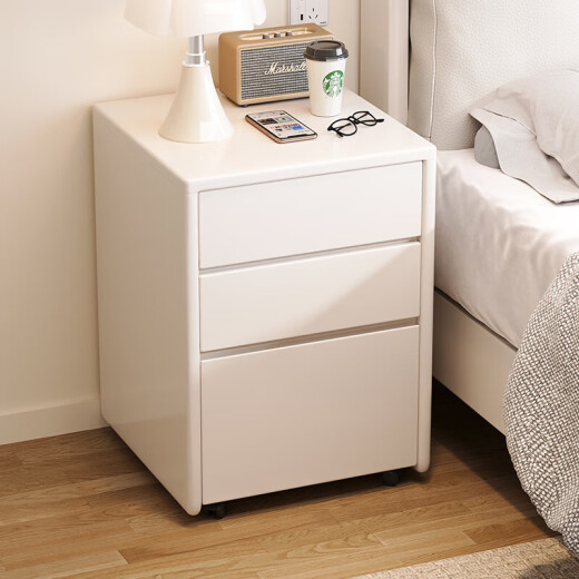 Kao Nordic solid wood chest cabinet simple household small bedroom storage storage cabinet 678# black walnut color