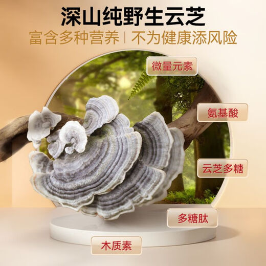 余仁生 野生云芝精华胶囊60粒/盒灵芝孢子粉高纯度多糖术后疗养保税直发
