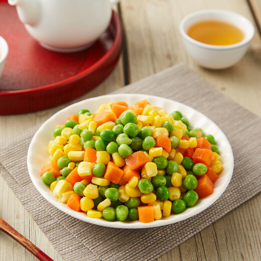 Jiuzhou Fengyuan organic mixed vegetable diced 500g quick-frozen vegetables frozen fresh mixed vegetables