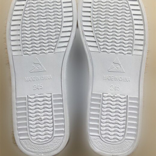 CESK long tube shoes leather high tube boots clean shoes purification dustproof and electrostatic dust-free workshop clean room PU soft sole PVC sole working boots blue tube PVC sole 40