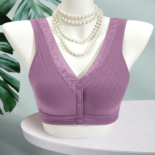 Anzhier Beautiful Back Camisole Women's Camisole with Breast Pads Integrated Douyin Big U Beautiful Back Bra Wear Outside Wrap Chest Inside Bottoming Bra Tube Top Underwear 8620 Purple Gray 36/80 (Recommended 100 Jin [Jin is equal to 0.5 kg] or less) One size