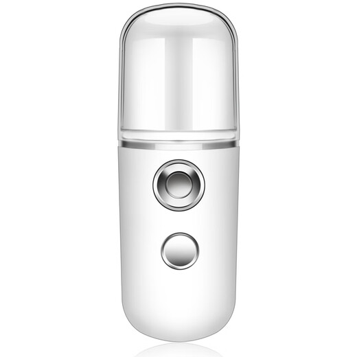 Anshang Nano Spray Перезаряжаемый прибор для увлажнения Увлажняющий отпариватель для лица и глаз Косметический прибор с подогревом Увлажнитель Измеримая функция кожи Ручной перезаряжаемый отпариватель для лица Водяной свет Инструмент для инъекций кислорода Перезаряжаемый 30 мл Нано-спрей Белый