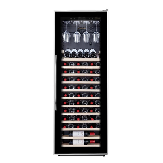 Vinocave wine cabinet home living room constant temperature wine cabinet compressor ice bar refrigerated storage cabinet multi-function display cabinet insulation household non-embedded JC-90AS- 90 bottles