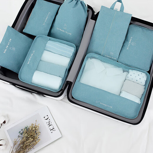 Forty thousand kilometers travel storage bag set storage bag suitcase clothes organizer bag portable underwear and shoe packaging bag SW7185