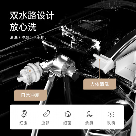 JOMOW全自动智能马桶一体式大座圈无水压限制旋转泡沫盾即热坐便器983 983白 旗舰-语音泡泡+不限水压