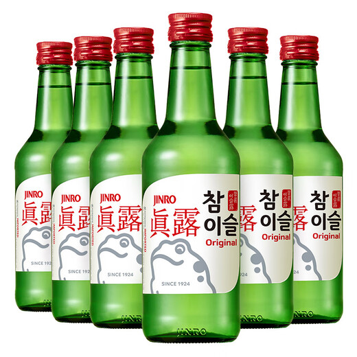 
JINRO Soup 360ml*6 bottles 20.1 degrees Original flavor Korean imported foreign wine Grain wine