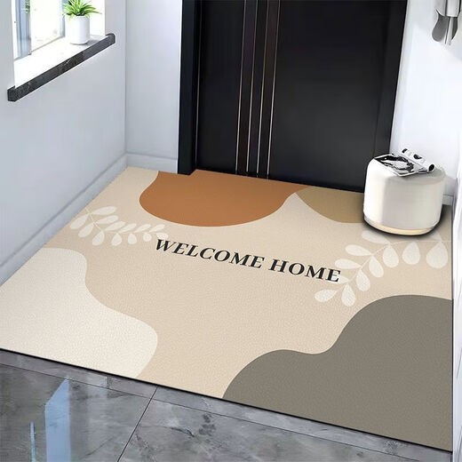Yingzhu'er Nordic entrance door floor mat pvc wipeable no-wash door mat waterproof anti-fouling door mat stain-resistant anti-slip carpet SOY-Rihui pvc-vertical version 60*120CM
