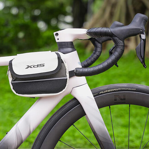 Xidesheng bicycle bag double saddle bag road mountain bike tube bag waterproof multi-functional beam bag front bag riding equipment white