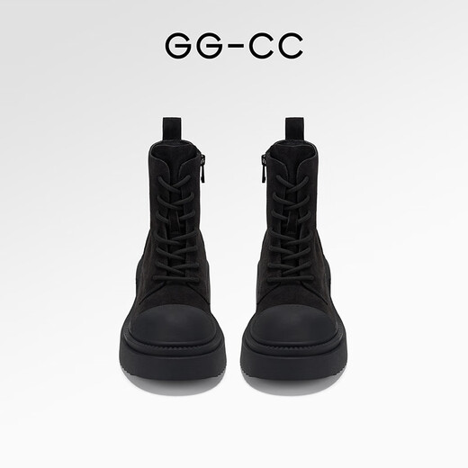 GG-CC [BRAD Superman] Neue Wintermode dicke Martin Boots Outdoor arbeiten große gelbe Boots Frauenschuhe G24Y7505 Iron Grey 36