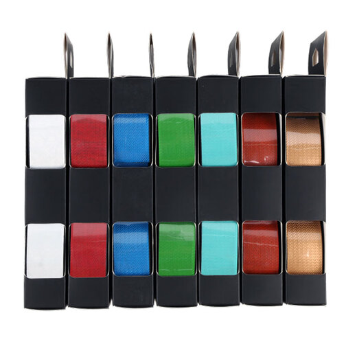 Road handlebar with bent handlebar strap bicycle handle non-slip silicone strap gradient color dead speed bike strap parts black and red gradient