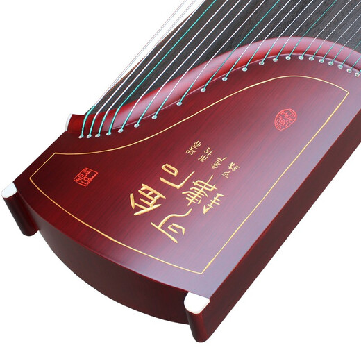 仙声 古筝初学者专业演奏考级刻字刻画扬州乐器 红金石（架子+琴弦或凳子）