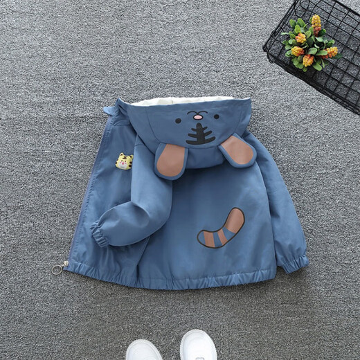 G.DUCKKIDS Little Yellow Duck Boys' Jackets Spring and Autumn Children's Clothes Children's Hooded Jackets Boys Autumn Clothes Baby Tops Yellow 90 Size 1~2 years old 80-90cm