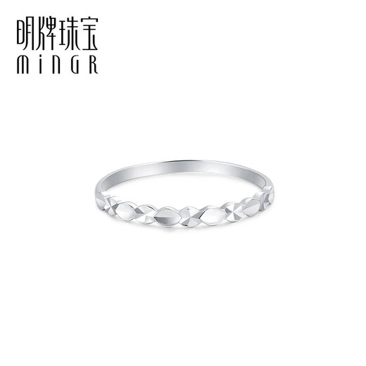 Ming brand jewelry platinum Pt950 platinum fashion car flower blooming ring gift for women BFM0055 platinum ring size 16 about 1.21 grams
