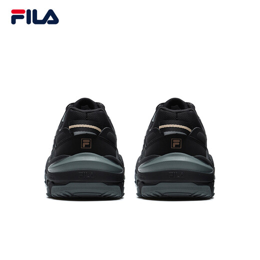 斐乐（FILA）男女同款跑步鞋舒适轻便慢跑透气休闲运动鞋七夕送掠夺者情侣鞋 黑/中灰-BM【男款】 43