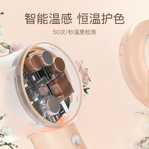 CONFU high-speed hair dryer 110,000 rpm household quick-drying high-wind negative ion hair care low-noise hair dryer as a birthday gift for girlfriend KF-F2 Qingye Green