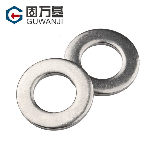 Guwanji 316 stainless steel flat washer 304 ultra-thin round washer enlarged flat washer metal flat washer washer thickened meson M6*12*1.5 50 pieces -316 material